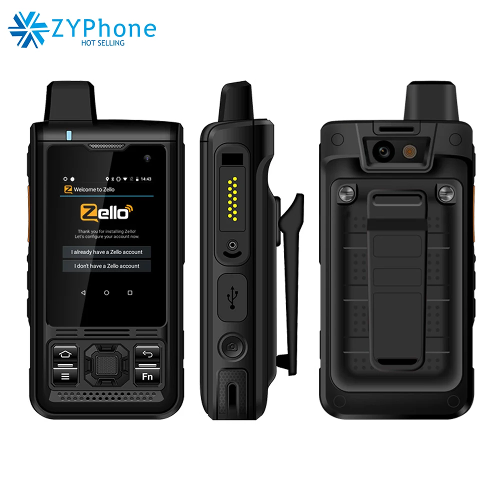 Портативная рация UNIWA B8000 IP68 2 4 дюйма Android 8 1 ядра 4000 мАч NFC 4G LTE|Смартфоны| |