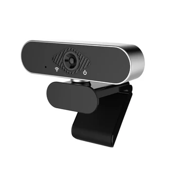

Plug And Play Computer Webcam USB 2.0 Home Office Built In Microphone Noise Reduction CMOS Clear Sound Extended View 1080P HD
