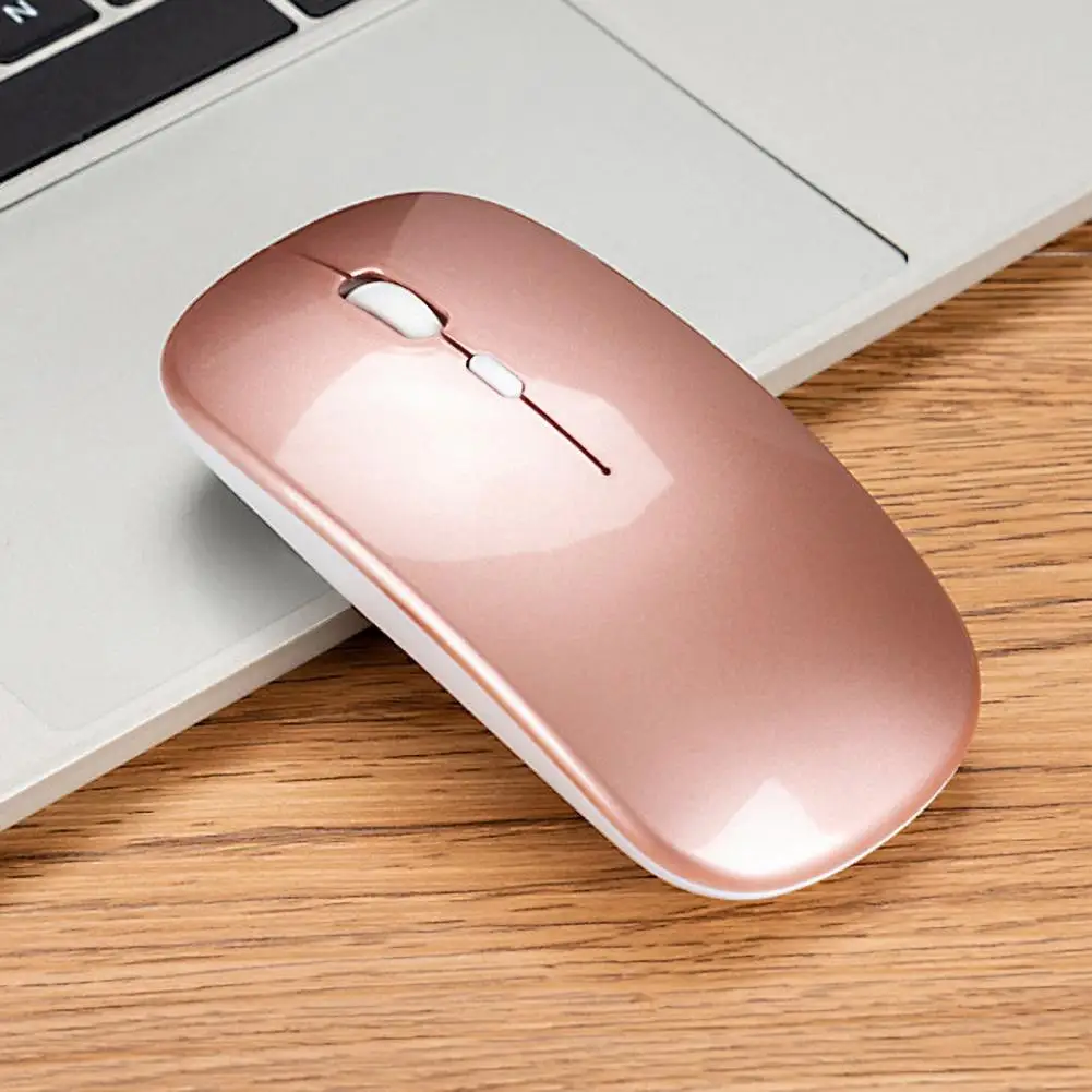 2 4G Беспроводная USB перезаряжаемая Bluetooth 5 0 Бесшумная игровая мышь для ПК ноутбука