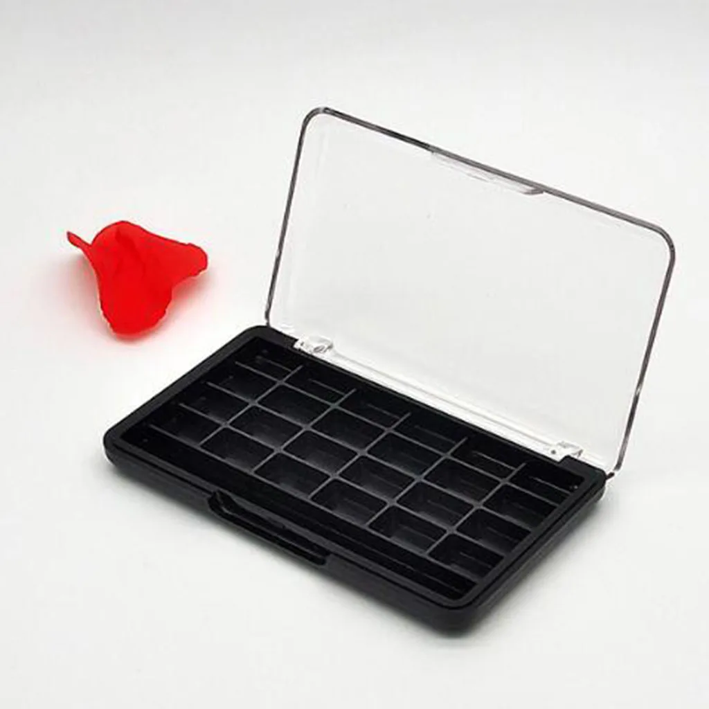 24 Grids DIY Empty Eyeshadow Palette Pallet Box Blusher Lipstick Lip Gloss Blush Powder Holder Case with Brush Slot