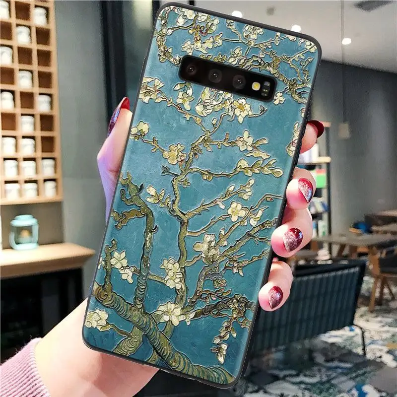 3D картина маслом с тиснением и изображением для samsung Galaxy S8 S9 плюс S6 S7 край J6 J7 Prime J3 J5 J4 J6 плюс примечание 9 8 5 G530 чехол