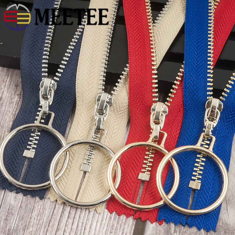 2 шт. Meetee автоматический замок 3# Металлические молнии 20 см закрытые молнии для шитья сумки, юбка DIY аксессуары для одежды ZA152