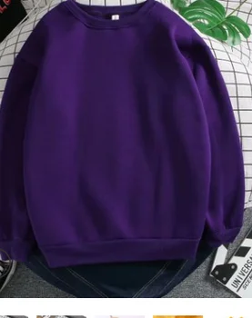 

2020 solid color autumn and winter women's sweatshirts casual hoodies