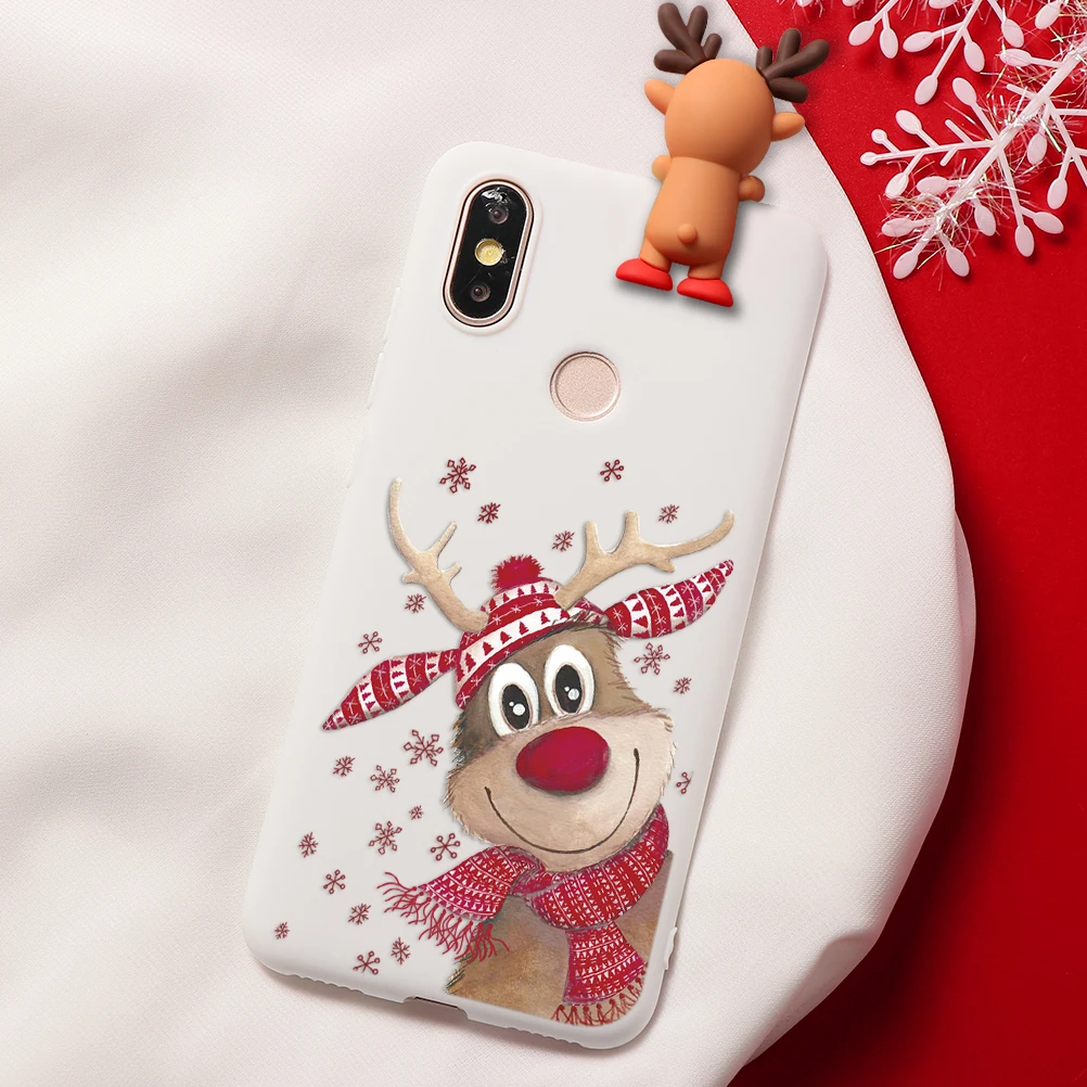 Рождественский чехол с рисунком оленя для Xiaomi mi A3 9 8 Lite SE Explorer CC9 CC9e A1 A2 Lite Red mi Note 7 5 6 Pro S2 Y2 7S матовый чехол