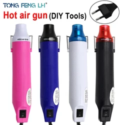Pistolet à Air Chaud avec Siège de Support, de Bricolage en Plastique Rétractable de 300W et 220 V, Machine Thermique de Couleur, Accessoire Électrique 