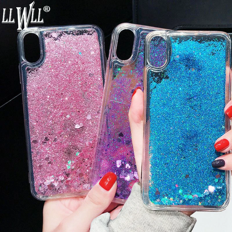Transparent Silicone Liquid Case For Xiaomi Redmi Note 4X 4 4A 5A 5 Plus 6 6A 7 7A 8 8A 8T 9A 9C 9S 9 Pro Max Glitter Sand Cover | Мобильные