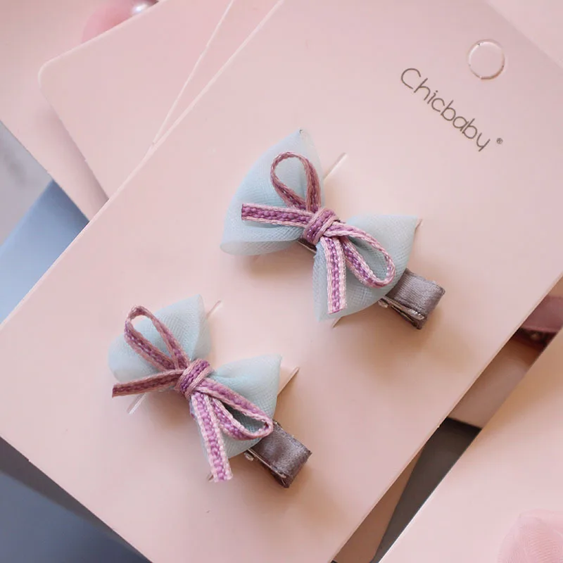 Chicaby Корейский детский стиль, Корейский сладкий пряжа шпилька, шпилька, бант, кролик, жемчужные волосы. Нарисованной длинноволосой девочкой, аксессуары
