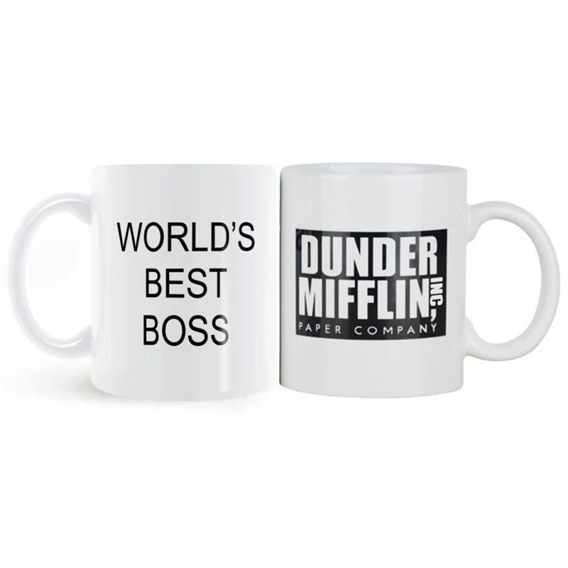 350 мл чашка для кофе Dunder Mifflin с лучшим в мире руководителем забавная керамическая