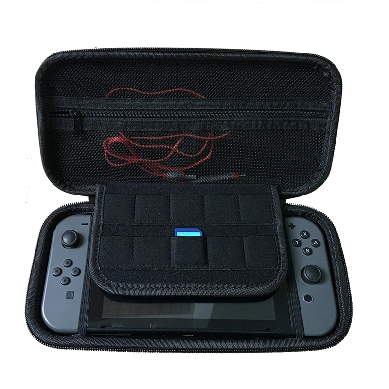 Чехол для переноски для nintendo Switch-защитный чехол для путешествий подходит для адаптера переменного тока-включает в себя 10 игр, жесткий корпус, аксессуары P