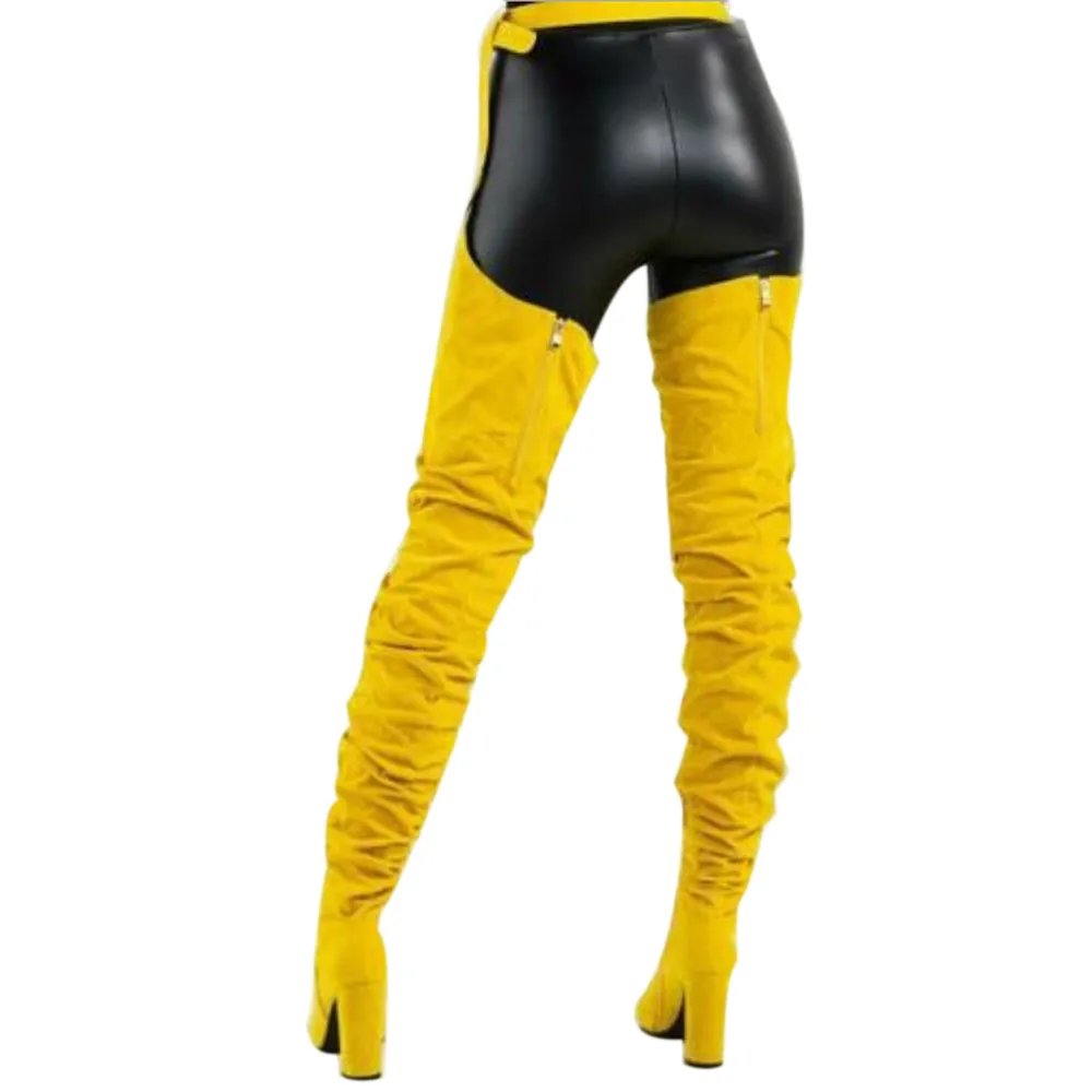 

JAYCOSIN Women Over Knee Long Boots Pointed Belt Thigh High Riband Boots High Heels Long Boots Women winter warm boots aug 26