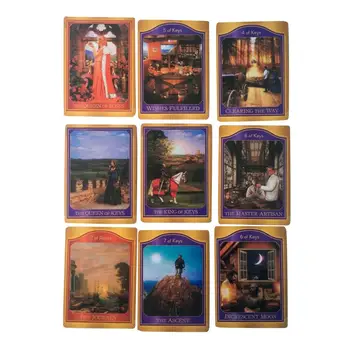 

62 Pieces English The Akashic Tarot Cards Deck Board Games For Party Playing Card Board Tarot Card Table Game Entertainment