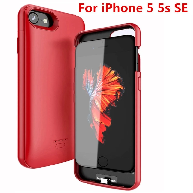 Funda cargador de batería de 4000mAh para iPhone SE 5 5S, carcasa de Banco de energía de carga iPhone 5 5S SE 5SE|Cajas de cargadores de batería| - AliExpress