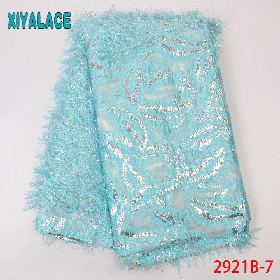 

French laces fabrics high quality tulle Latest French brocade laces fabrics African fabric lace for women dresses KS2921B-7