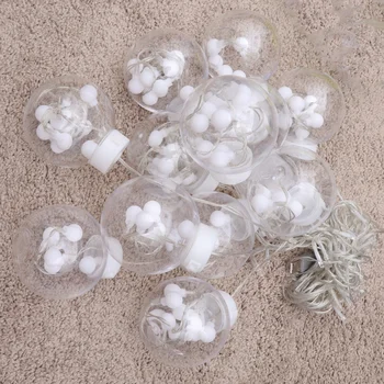 

1PC Curtain Light Decorative Glass Wish Ball Twinkle Lights LED Garland Fairy Lights for Party