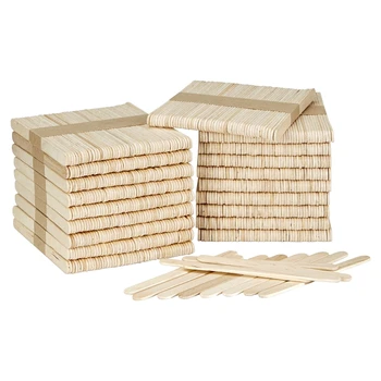 

New 1000 Pcs sicle Sticks,Natural Wooden Craft Sticks,Great Bulk Ice Cream Sticks for Craft Project, Home Decoration