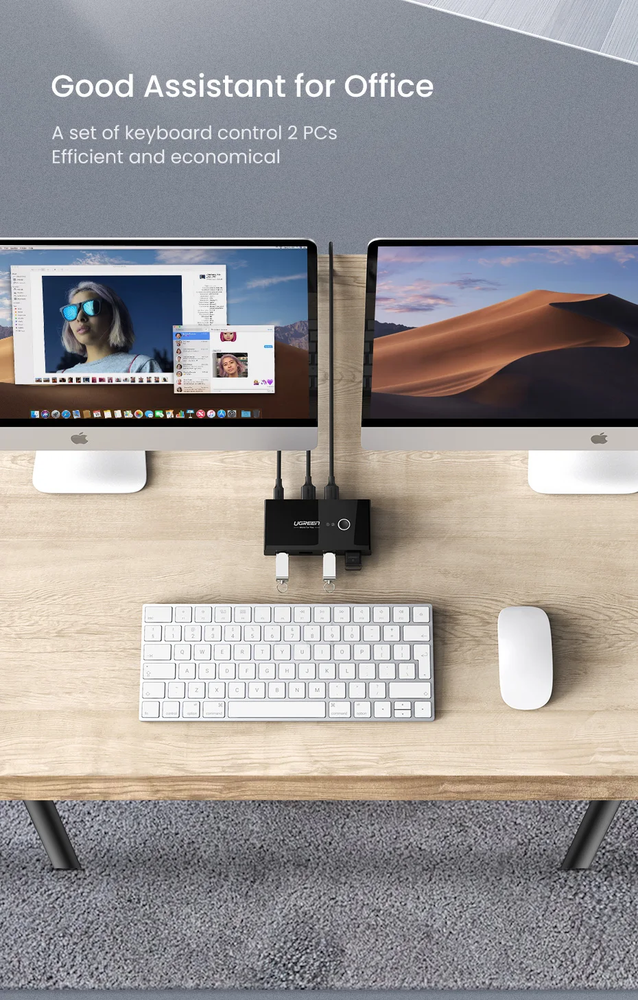 4 dispositivos para teclado mouse impressora monitor interruptor seletor