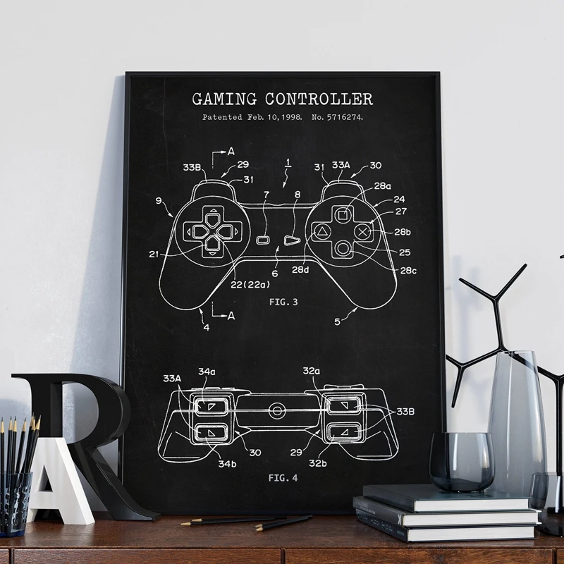 Gaming-Controller-Blueprint-Art-Poster-Patent-Prints-Gamer-Gifts-ame-Room-Decor-Gamepad-Video-Game-Joystick (2)