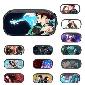 

Demon Slayer: Kimetsu No Yaiba Multi-function Pencil Case Cartoon Creative High-capacity Pencil Case Stationery Box