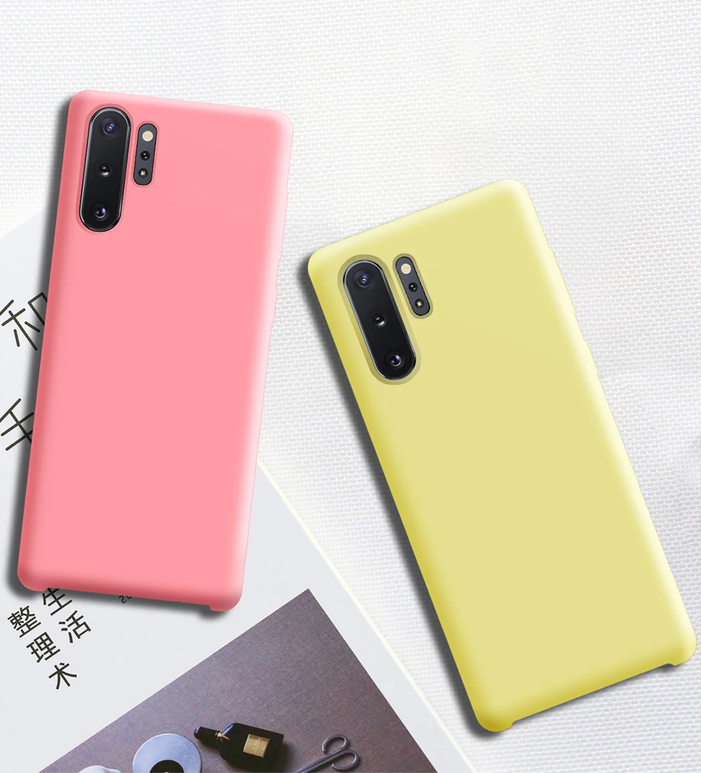 Для samsung Note 10 Plus чехол для samsung Galaxy S8 S9 S10 S10e Note 8 9 10 Plus 5G Pro мягкий жидкий силиконовый чехол-накладка