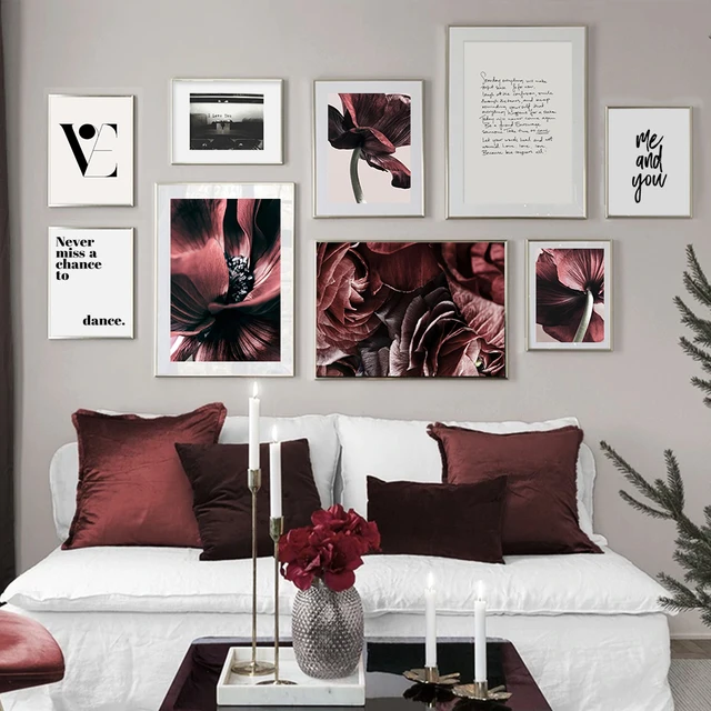 Share 88+ burgundy wall decor latest seven.edu.vn