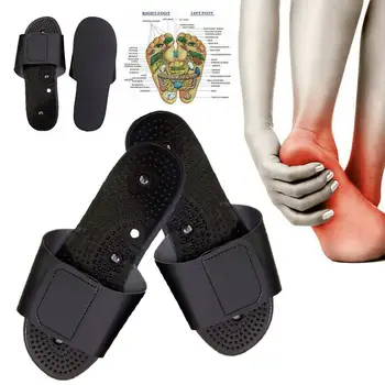 

Black Massage Physiotherapy Electrode Slippers Foot Acupuncture Body Care Health Therapy Slipper Muscle Basin Stimulator Te I7R2