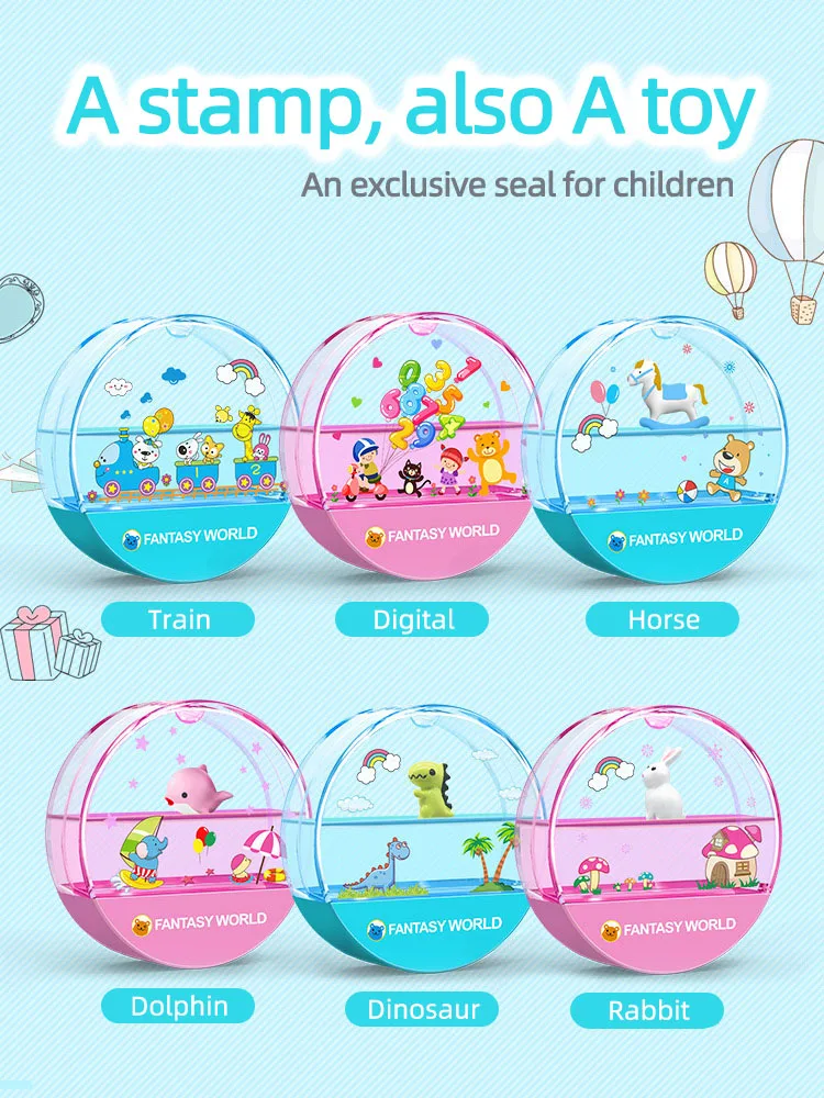 Toys Name-Seal Custom-Made-Stamp Baby-Boys-Girls Sticker DIY Children for Student Chapter