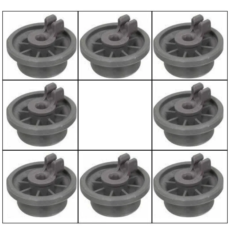8pcs Set Wheels Dishwasher Roller Basket Wheels Lightweight For