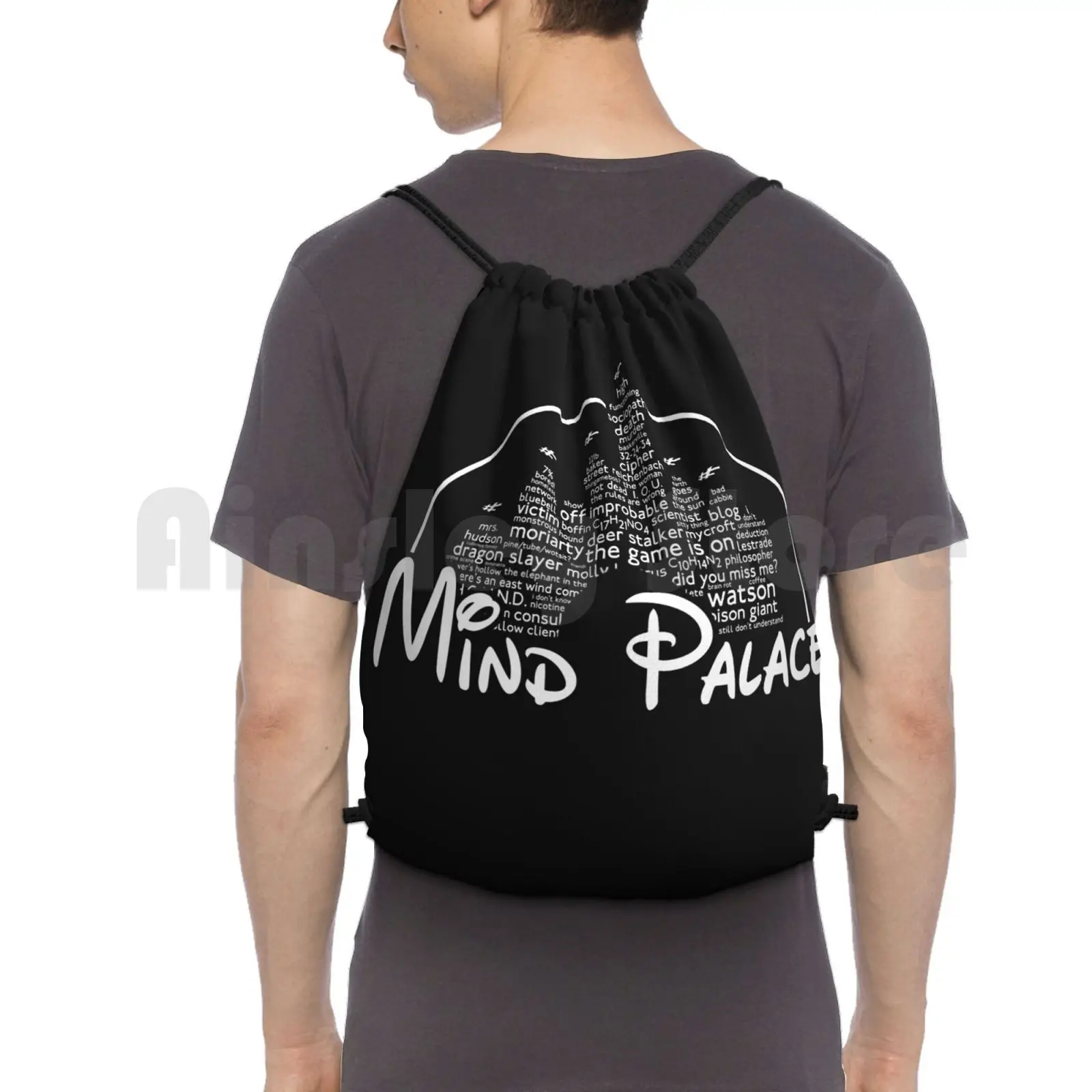 Mind Zaino Borsa Con Coulisse Riding Climbing Gym Bag Sherlock Watson Holmes Mark Gatiss Sir Arthur Conan Doliarty