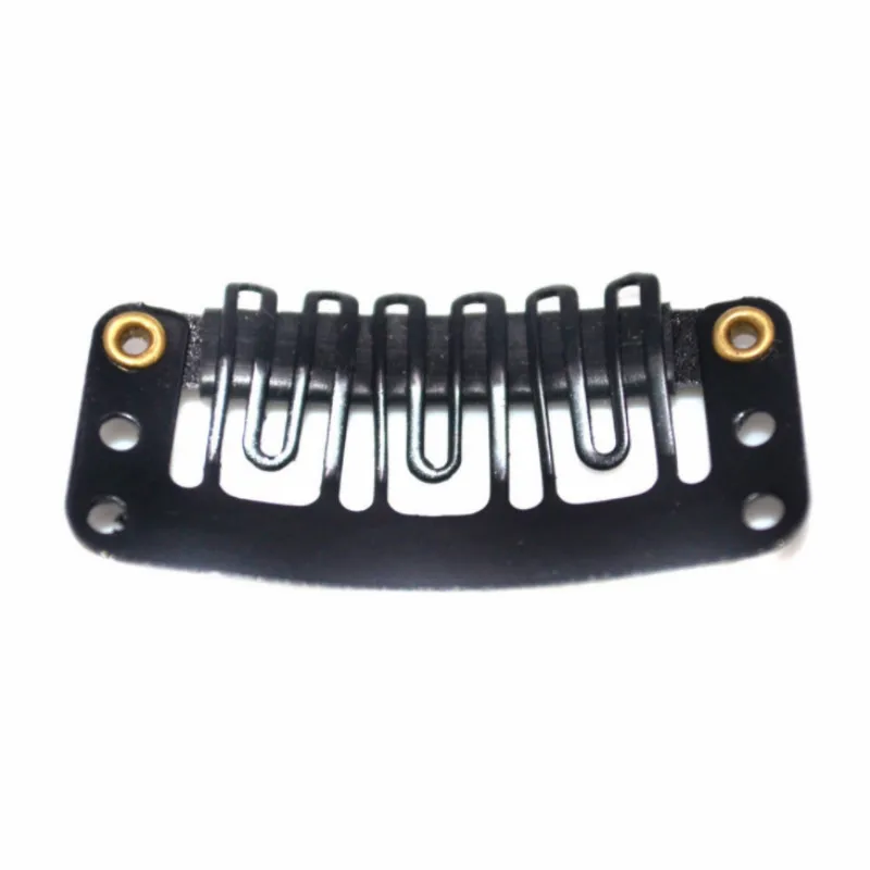 Hair Accessories Hair Clips 10 Pcs/set Black Hair Extension Clip U Shape Weave Toupee Wig 6 Teeth Snap-Comb Clips Styling Tools 32mm 4 Color Hat Fixing Tool