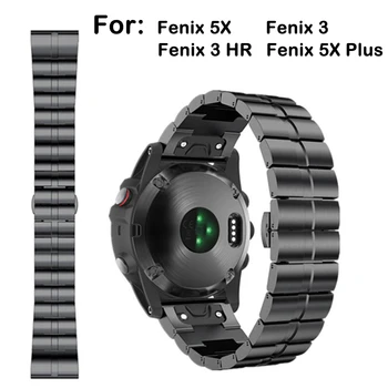 

Watchband Strap for Garmin Fenix 5x Plus Fenix 3 HR Band Fitness Bracelet Metal Wrist Correa Sports Smart Watch Belt Accessories
