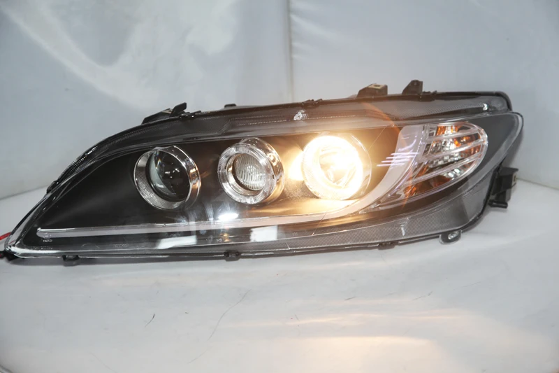 Для MAZDA 6 фары на MAZDA 6 Atenza в сборе Головной фонарь 2004-2011 год передний светильник s с дневным ходовым светильник