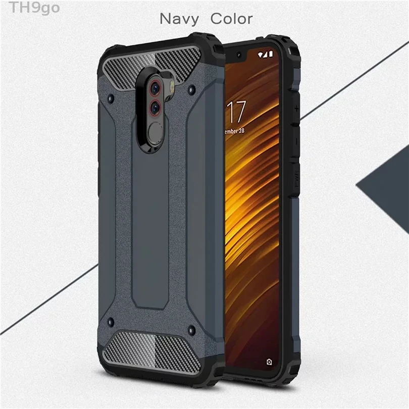 Гибридный прочный защитный глянцевый чехол для Xiaomi Pocophone F1 Play A1 A2 Max 3 8SE 9 Mi 8 Lite Mix 2S