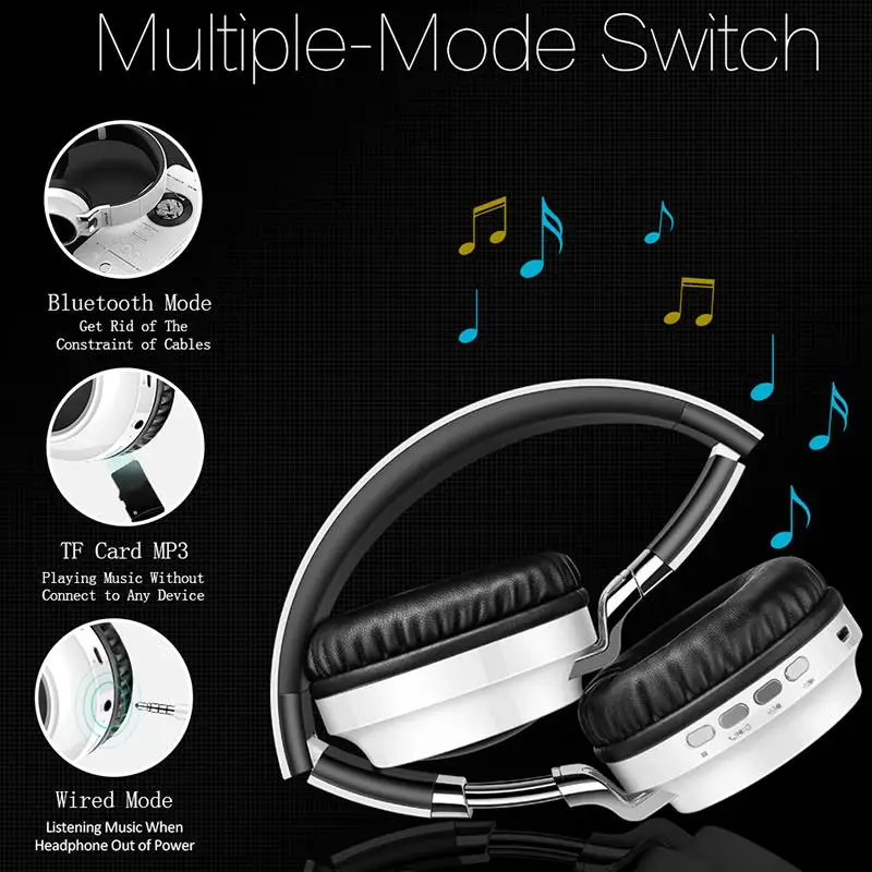 Bluetooth беспроводная гарнитура универсальная Модная Портативная подсветка Hifi Качество звука шумоподавление стерео наушники