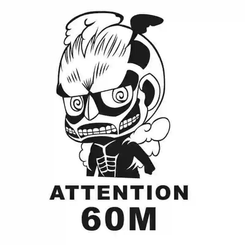 Pegatina Attack on Titan Sticker Anime Cartoon Car Decal Sticker Vinyl Wall Stickers Decor Home Decoration