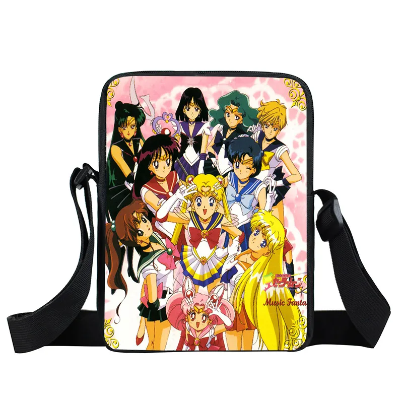 xkbmsn101 Аниме Сейлор Мун сумка-мессенджер SailorMoon Кристалл девушки мини-сумка на плечо женские сумки на каждый день Детские Школьные сумки Дети крест книжная сумка - Цвет: xkbmsn101