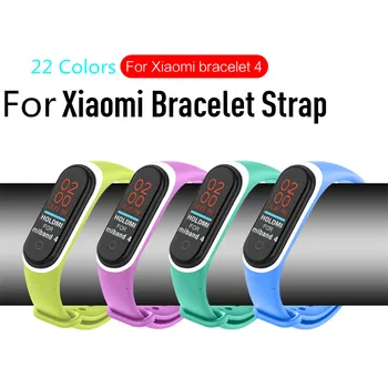 

Silicone Bracelet For Xiaomi Mi Band 4 Strap Bracelet Strap For Mi Band 4 Accessories Bracelet For Mi Band4 Wriststrap 22 Colors