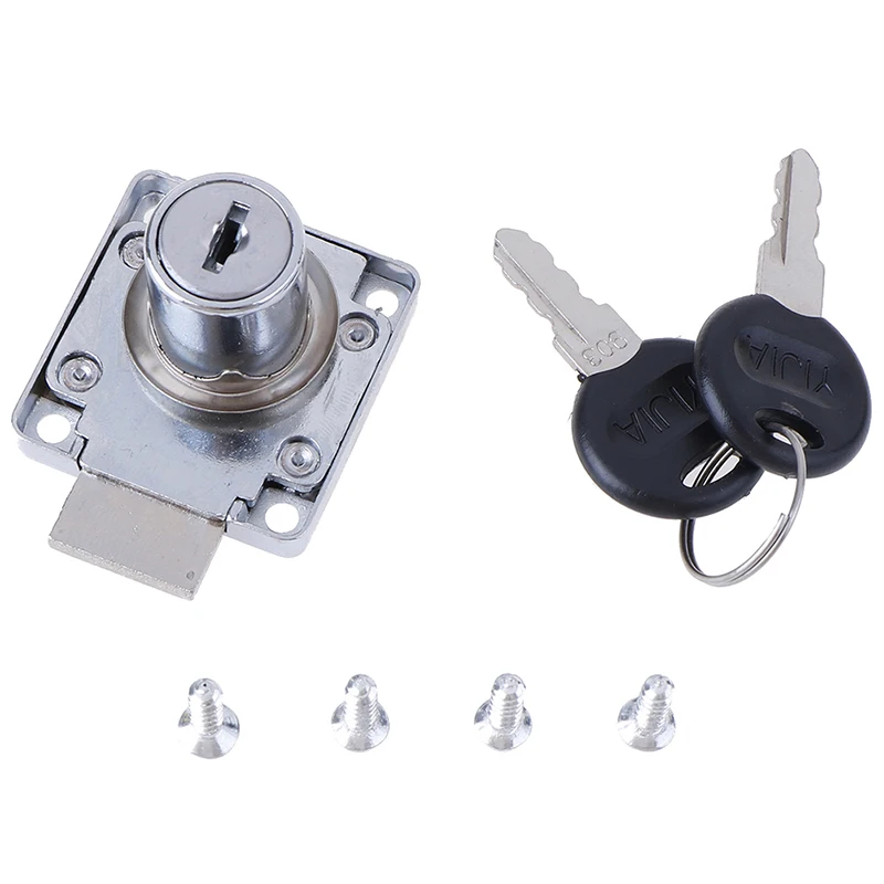 Замки для ящиков с 2 ключами, мебельная фурнитура, замок двери шкафа для офисного стола, буквенная коробка, 3 цвета, Кулачковые замки