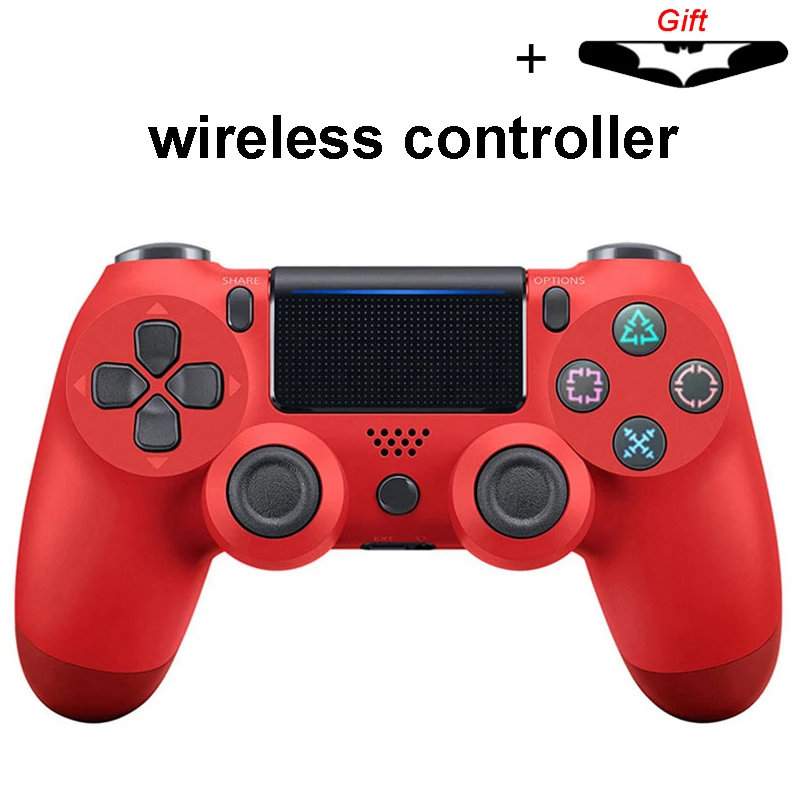 wireless Red Bluetooth беспроводной/проводной джойстик для PS4 контроллер подходит для mando ps4 консоль для Playstation Dualshock 4 геймпад для PS3 - Цвет: wireless Red