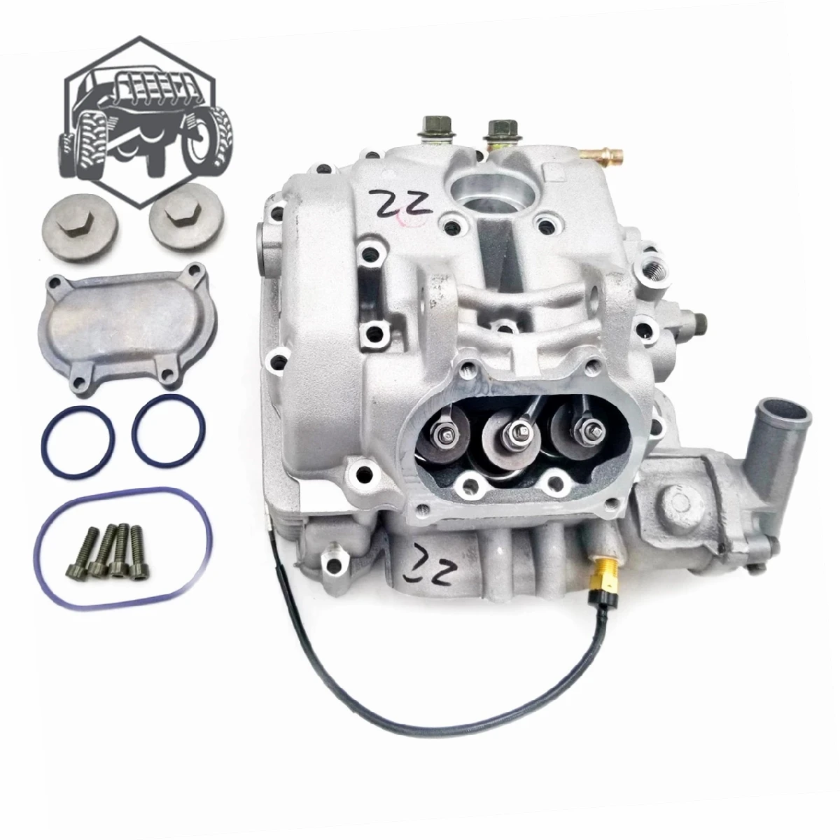 Cylinder Head Assembly For Yamaha Grizzly Rhino 660 Yfm660fhrh 5km