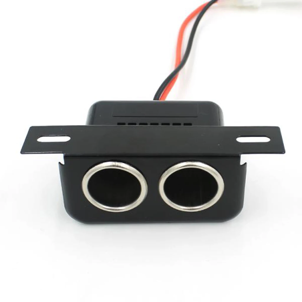 12 V/24 V 2-полосная для прикуривателя и Dual USB Мощность Зарядное устройство гнездо