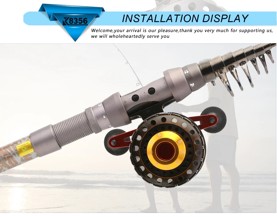 K8356 Metal Fishing Rafts Fly Fishing Reel 6+1BB 2.61 Red Left Right Hand Bait Casting FreshSaltwater Magnet Brake Front Reel (20)