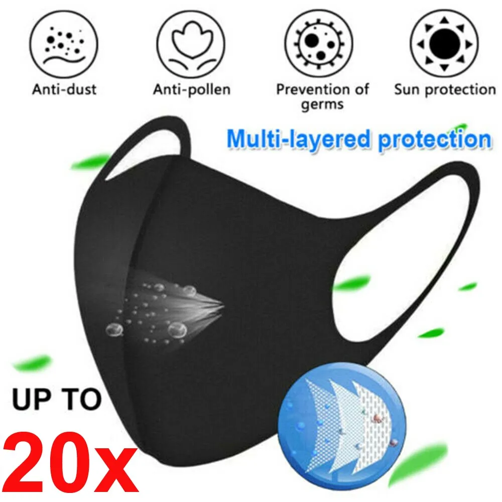 

1/3/5/10x-dust Cycling Adult Reusable Mondkapjes Mascara Mondmasker Scarf windproof Dustproof Mask Halloween Cosplay Mask