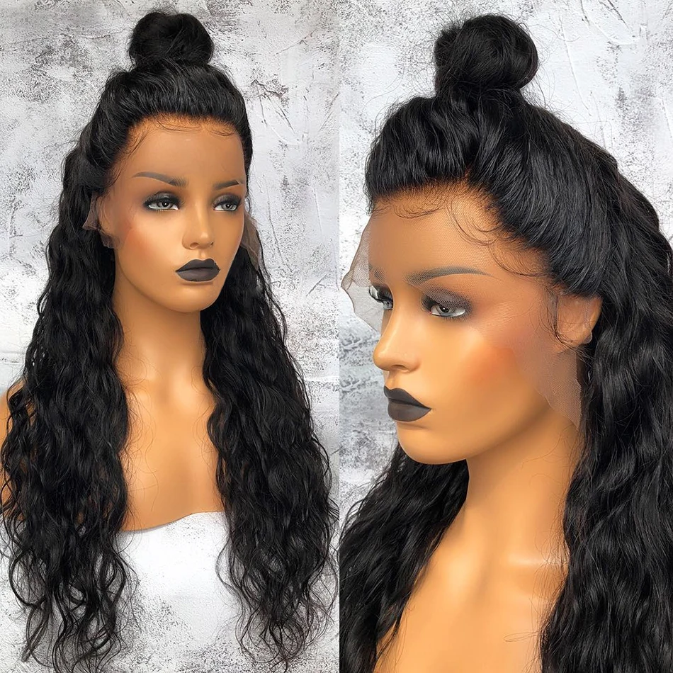 Rosabeauty, 28, 30 дюймов, объемная волна, 360, кружевная передняя часть, парик для черных женщин, предварительно выщипанные с детскими волосами, кружевные передние парики из человеческих волос