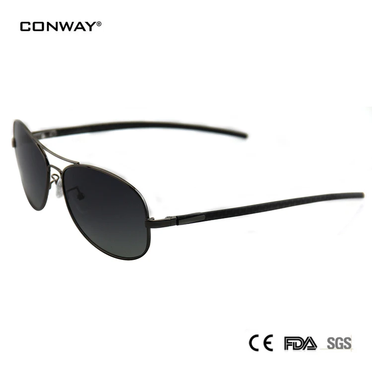 Conway, легкие солнцезащитные очки, поляризационные, для мужчин, классические, Военный стиль, пилот, солнцезащитные очки, УФ-защита, мужские очки для вождения