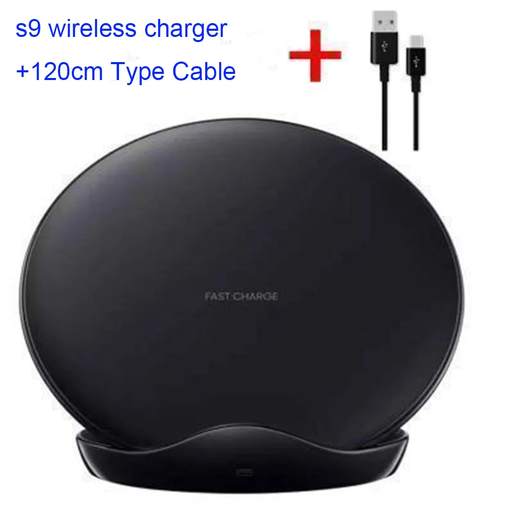 Black wireless set Оригинальное Быстрое беспроводное зарядное устройство samsung Qi Smart Quick Charge для iPhone X XR XS 8/Galaxy S9 S8 S10 Plus Note 8 9/mate 20pro - Тип штекера: Black wireless set