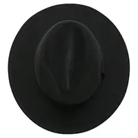 Free shipping black fedora hat unisex wide brim jazz top hat autumn winter classic elegant Panama hat gentleman hat wholesale 6