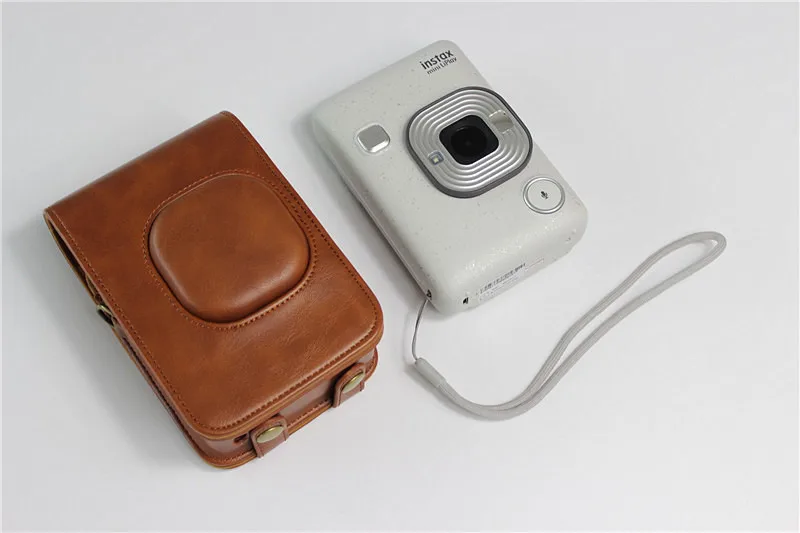 Чехол из искусственной кожи для камеры Fuji Instax Mini LiPlay фотография Поляроида чехол с плечевым ремнем