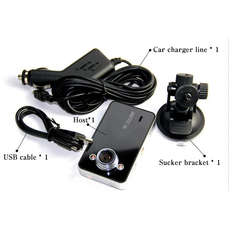 Portable Car Camera Recorder Auto Tachograph Car Video Recorder Dash Cam DVR Camera 3.7 Inch Ultra Wide Angle Parking Monitor (1)