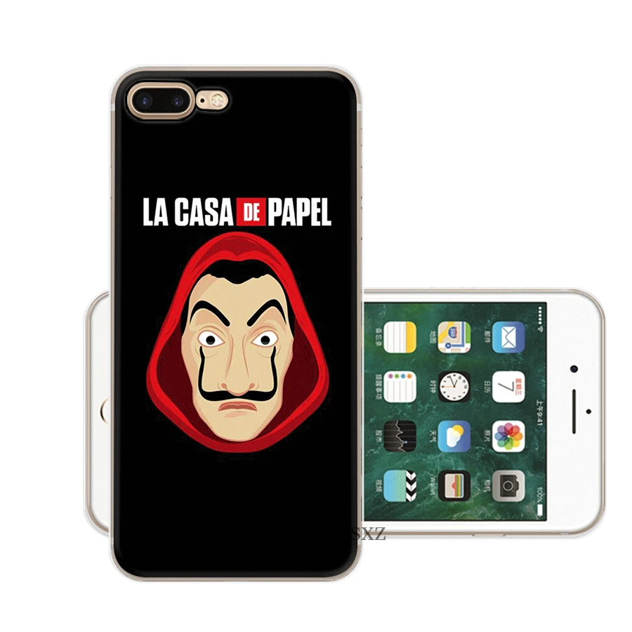 Мобильный чехол для iPhone X XS Max XR 6 6S 7 8 Plus 5 5S SE жесткий чехол ТВ серии деньги Heist House Of paper Shell - Цвет: 3