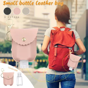 

Travel Bottle And Keychain Holder Refillable Empty Bottles For Hand Sanitizer Organizer Keychain Key Rangement Zipper Bag hot
